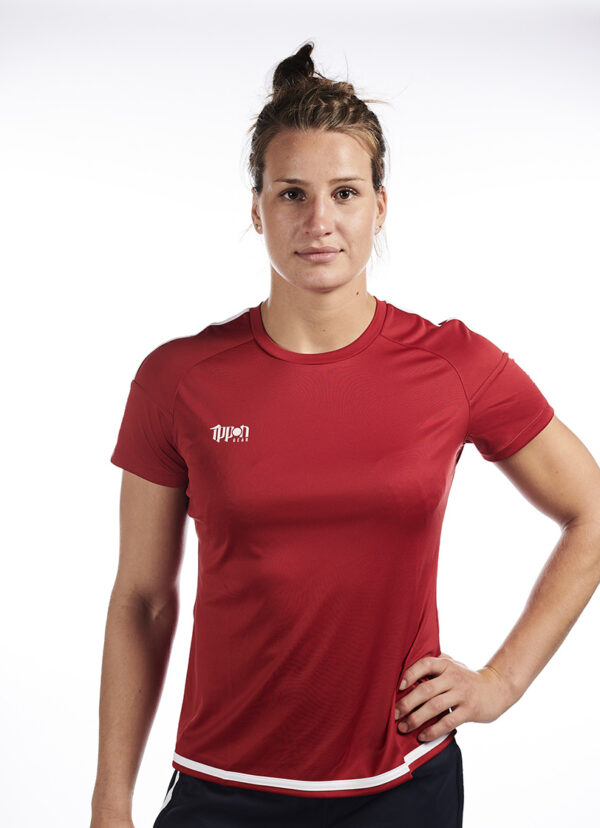 IPPON GEAR Judo T-Shirt Fighter rood-wit - Afbeelding 9