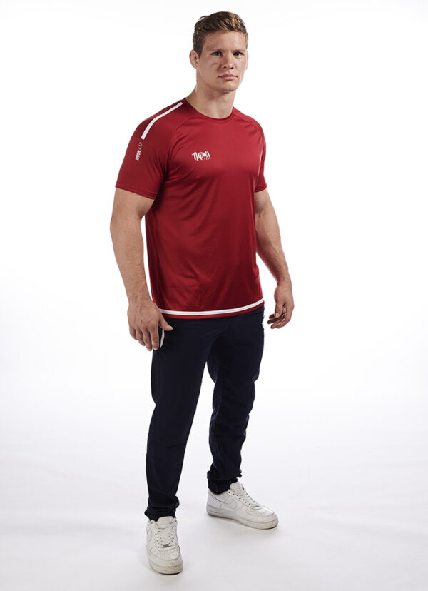 IPPON GEAR Judo T-Shirt Fighter rood-wit - Afbeelding 4